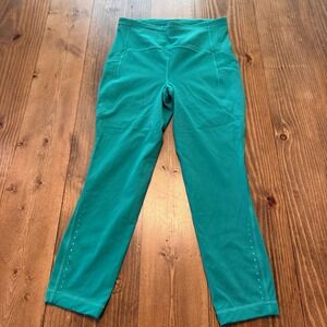 Lululemon Swift Speed High-Rise Crop 23" Size 6 Kelly Green Running‎